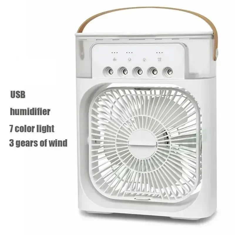 Portable Rechargeable Fan+Humidifier+Air Cooler